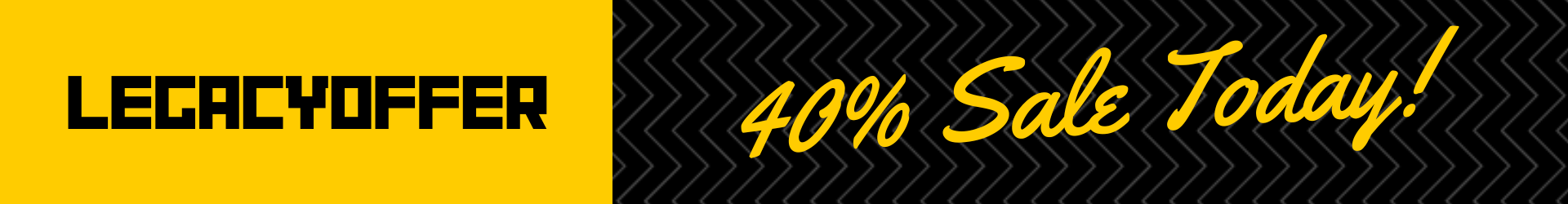 40% Sale Today!